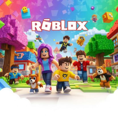 Official Roblox gift card graphic for Robux top up.